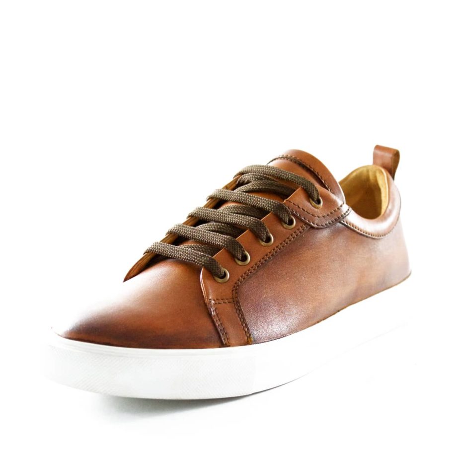 Baskets Cuir Patiné