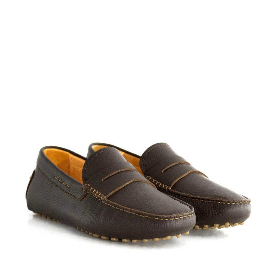 Classique Mocassin à picots cuir