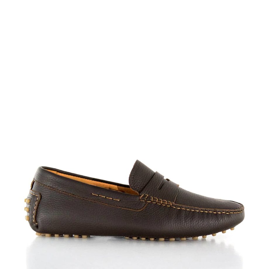 Classique Mocassin à picots cuir