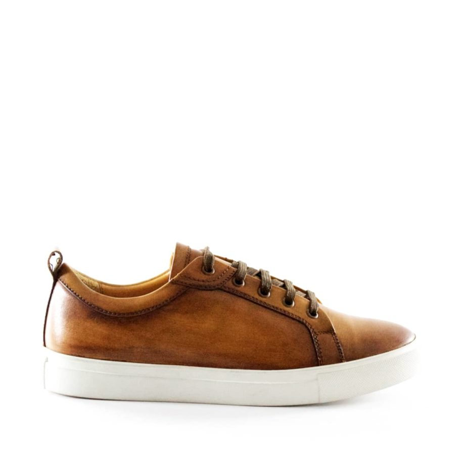 Baskets Cuir Patiné